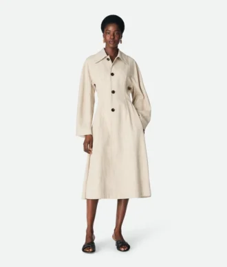 Abrigo de viscosa y seda