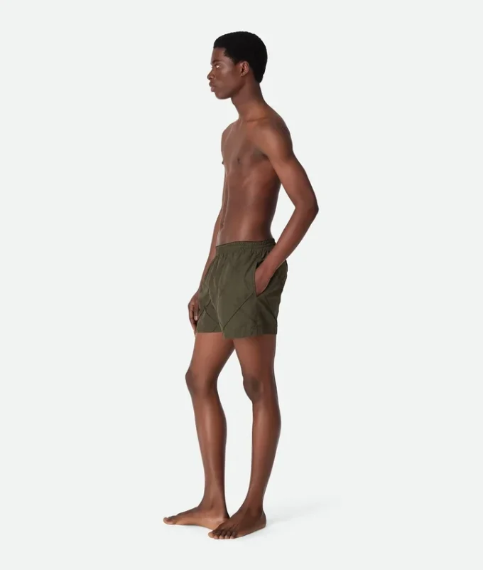 Bañador de nylon con patrón Intrecciato