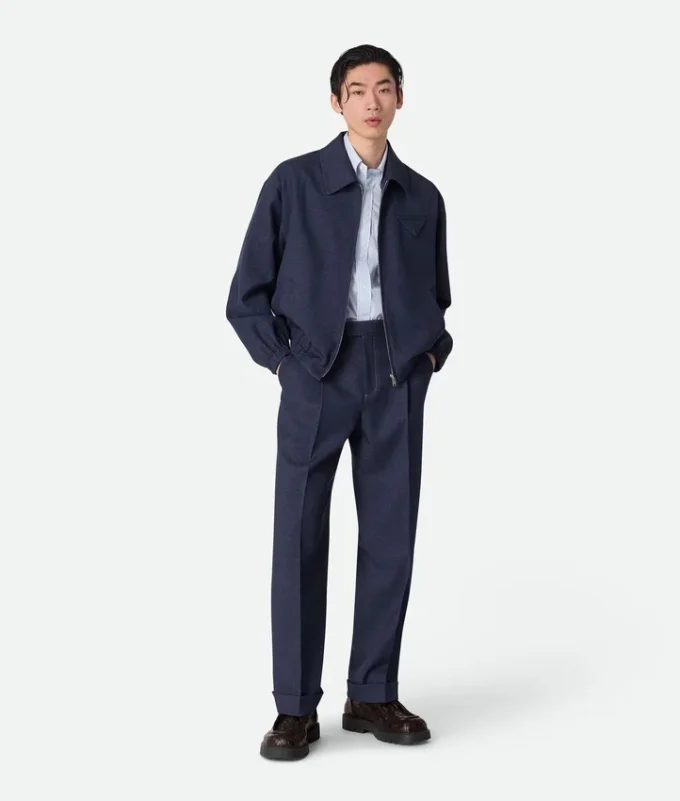 Blouson de lana jaspeada