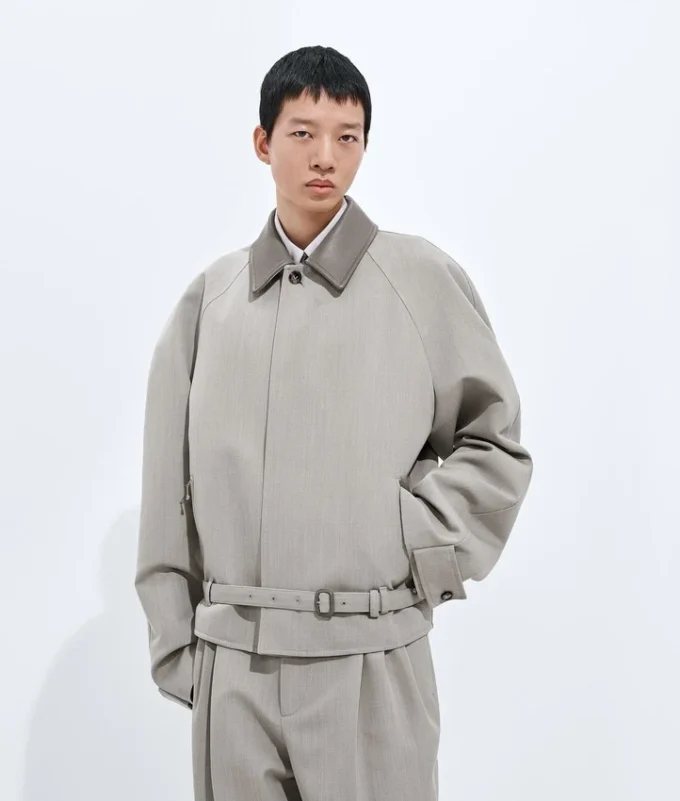 Blouson de lana melange