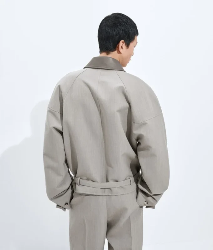 Blouson de lana melange