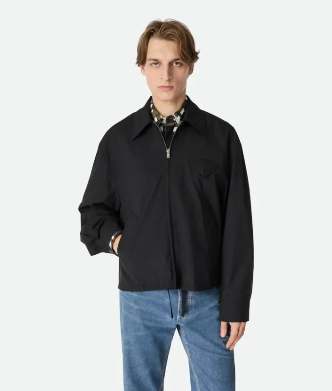 Blouson tipo kimono de lana fina