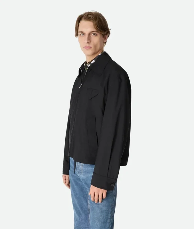 Blouson tipo kimono de lana fina