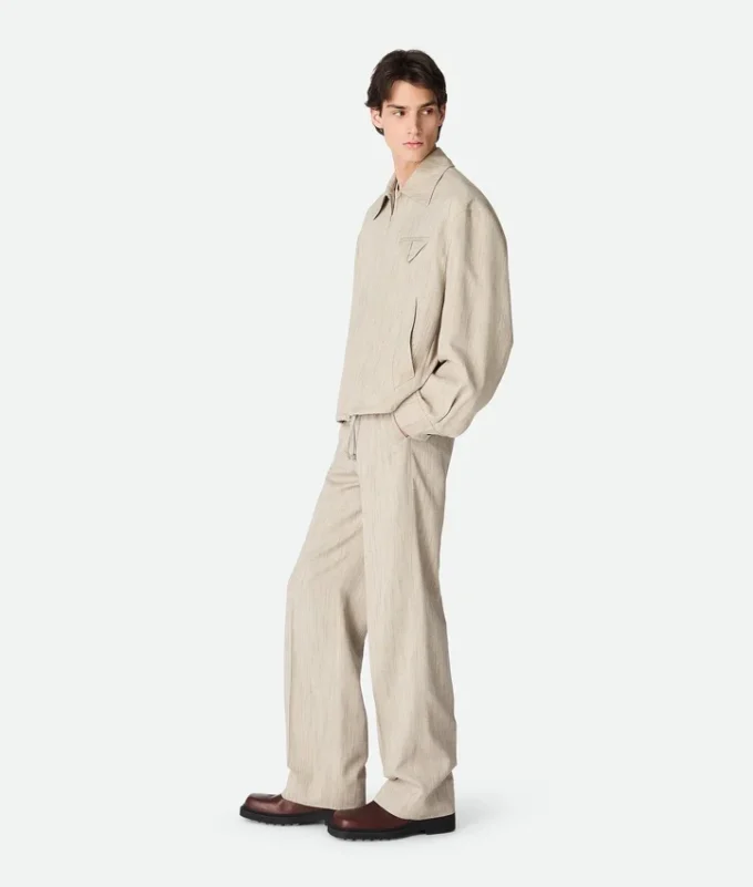 Blouson tipo kimono de viscosa y seda