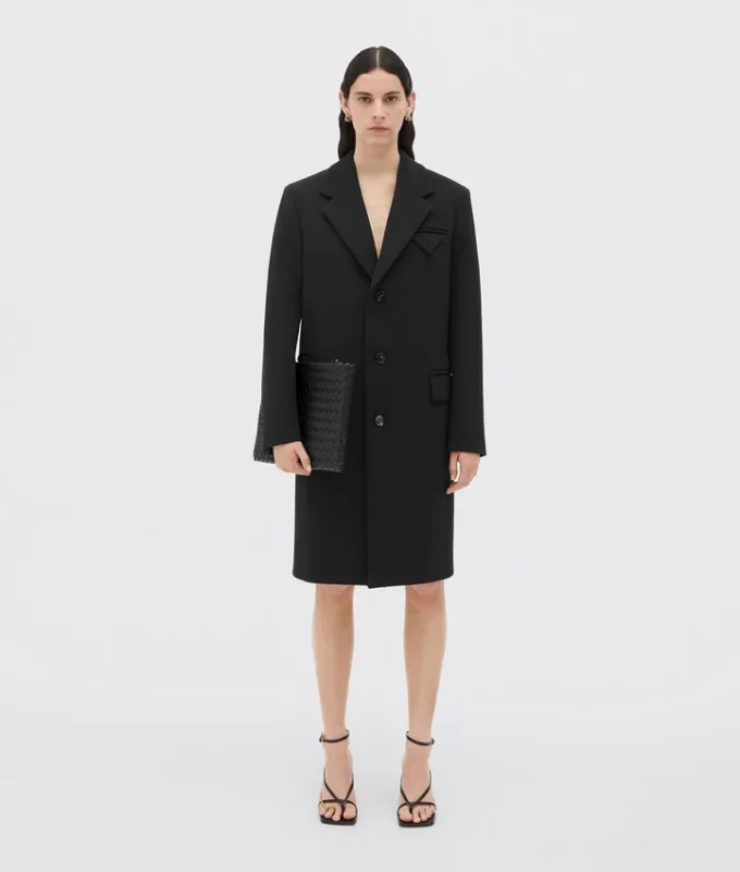 Bolsa plana grande Intrecciato