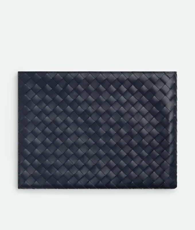 Bolsa plana Intrecciato