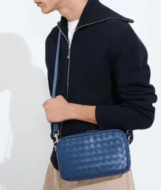 Bolso pequeño para cámara Intrecciato