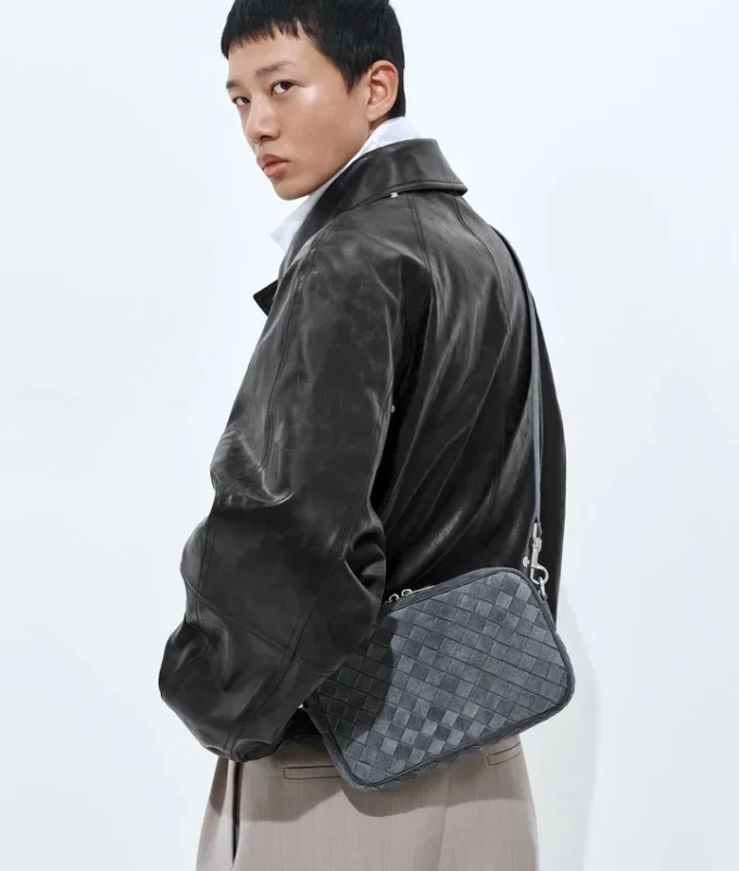 Bolso pequeño para cámara Intrecciato