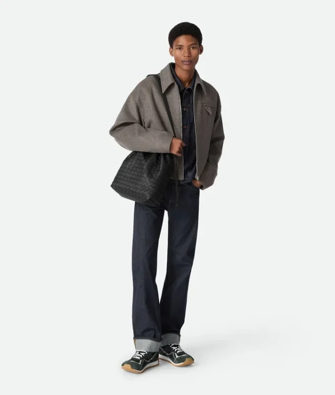 Bolso tipo cubo Intrecciato Biblioteca