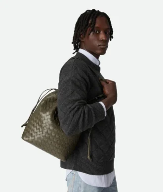 Bolso tipo cubo Intrecciato Biblioteca