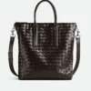 Bolso tote Intrecciato con cremallera y diseño vertical