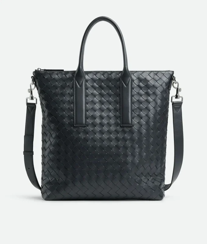 Bolso tote Intrecciato con cremallera y diseño vertical