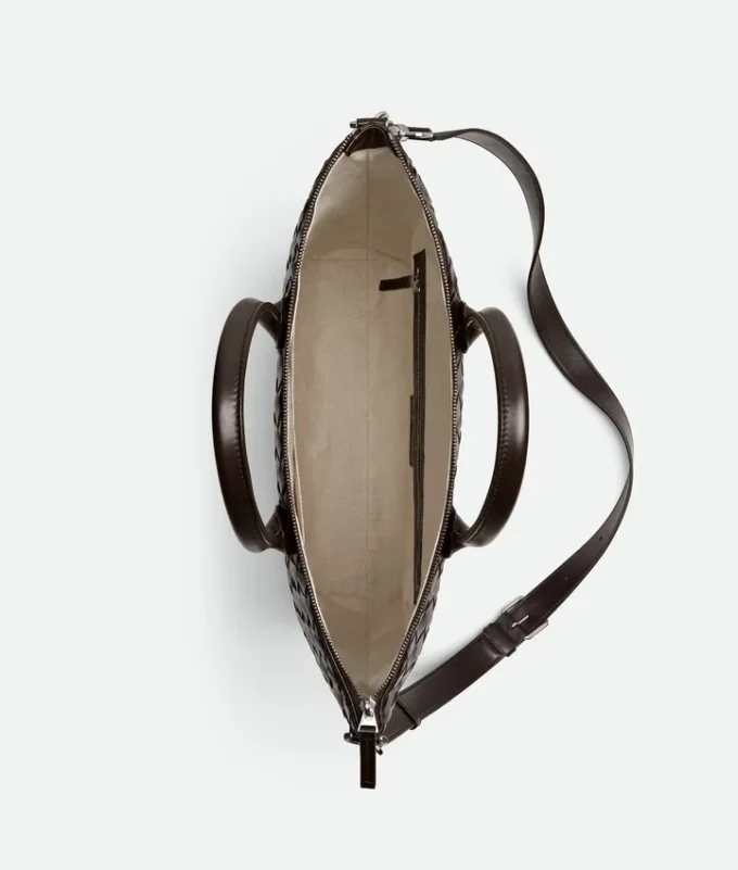 Bolso tote Intrecciato con cremallera y diseño vertical