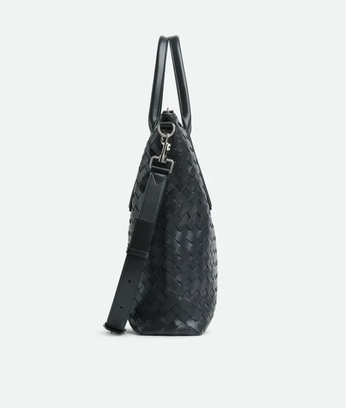 Bolso tote Intrecciato con cremallera y diseño vertical