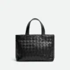 Bolso tote mini Intrecciato con cremallera