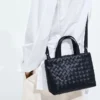 Bolso tote mini Intrecciato con cremallera