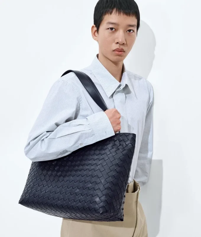 Bolso tote pequeño con cremallera Intrecciato