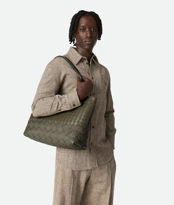 Bolso tote pequeño con cremallera Intrecciato