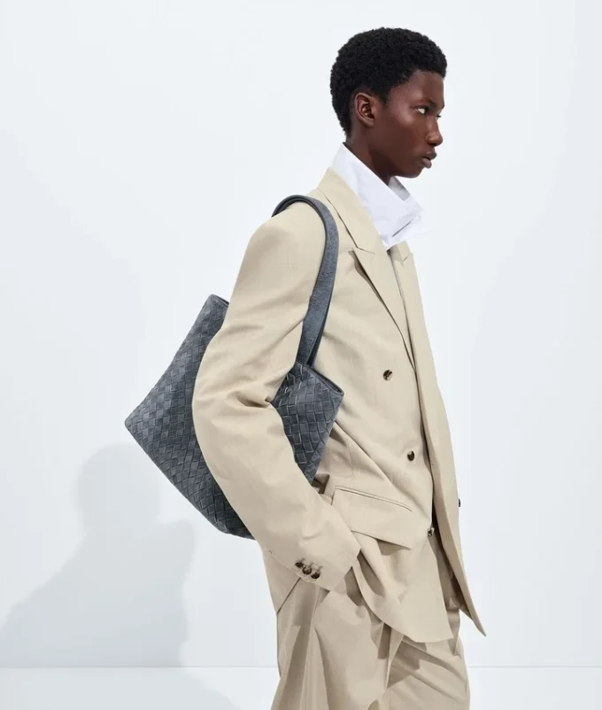 Bolso tote pequeño con cremallera Intrecciato