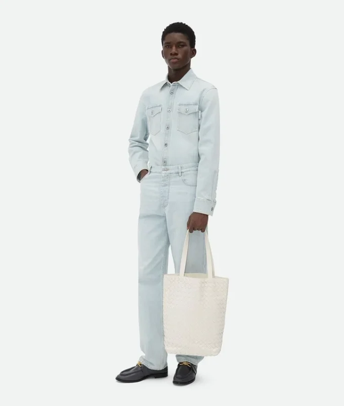 Bolso tote pequeño Intrecciato North-South