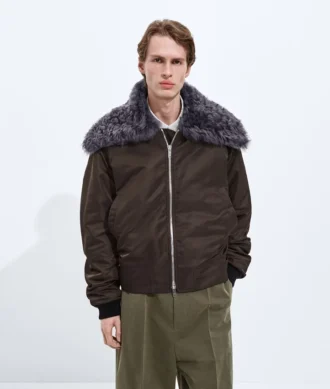 Bomber acolchado de nailon