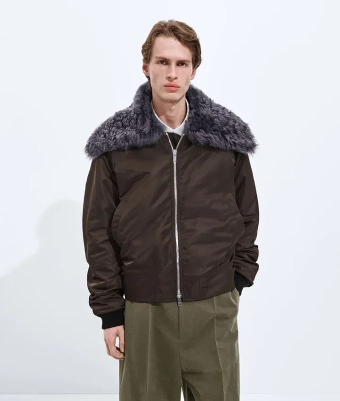 Bomber acolchado de nailon