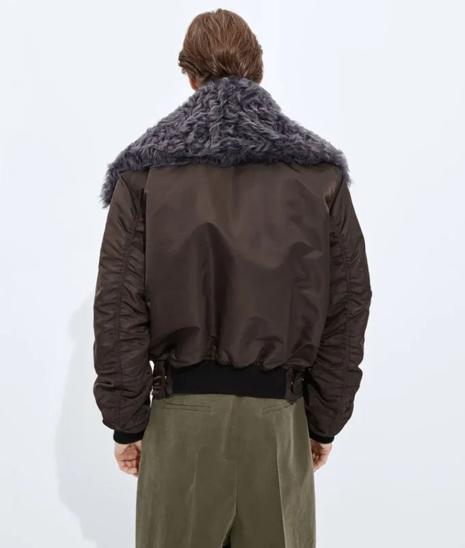 Bomber acolchado de nailon