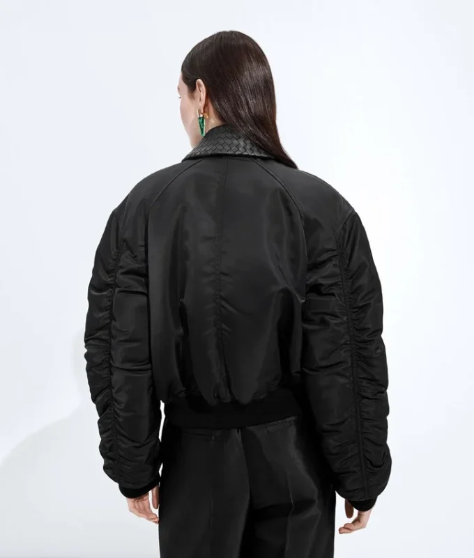Bomber acolchado de nailon