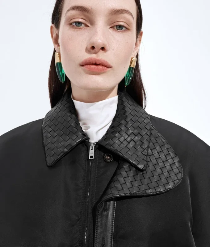 Bomber acolchado de nailon