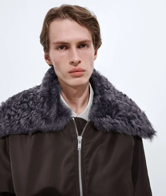 Bomber acolchado de nailon