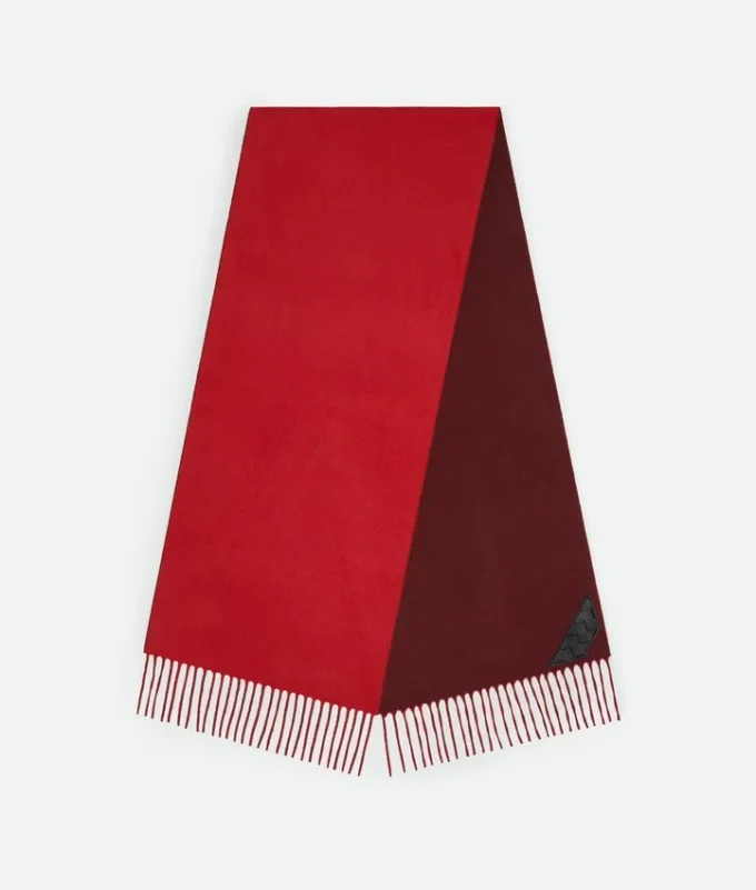 Bufanda de cachemira bicolor