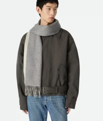 Bufanda de cachemira bicolor