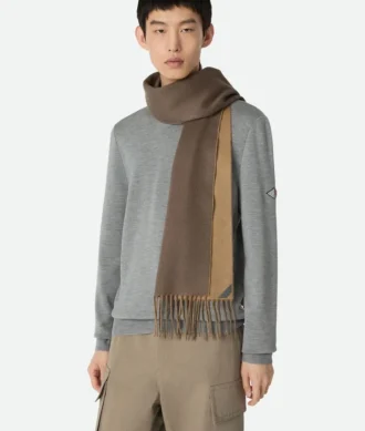 Bufanda de cachemira bicolor