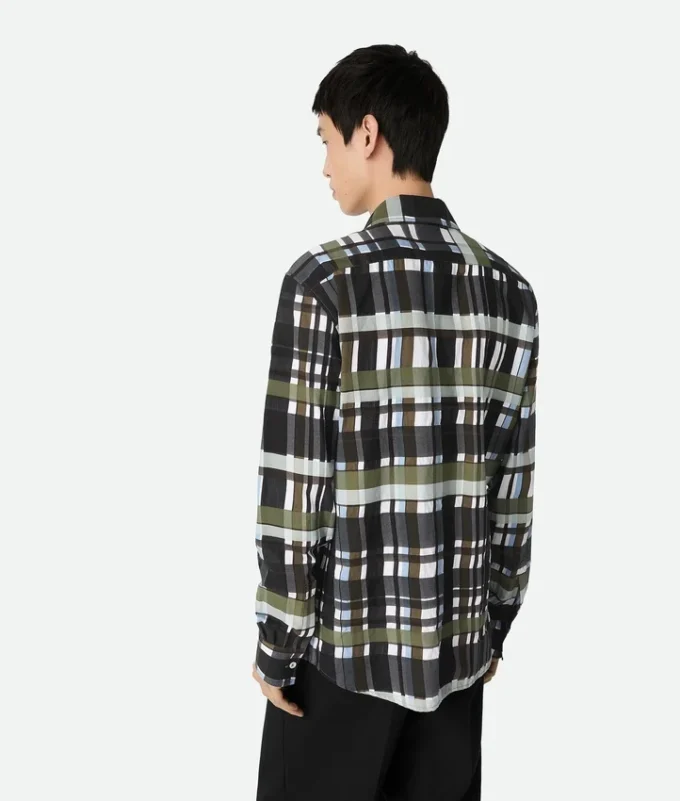 Camisa de cuadros de algodón