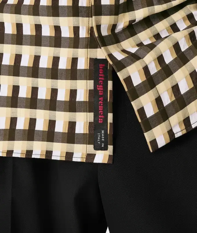 Camisa de cuadros de algodón