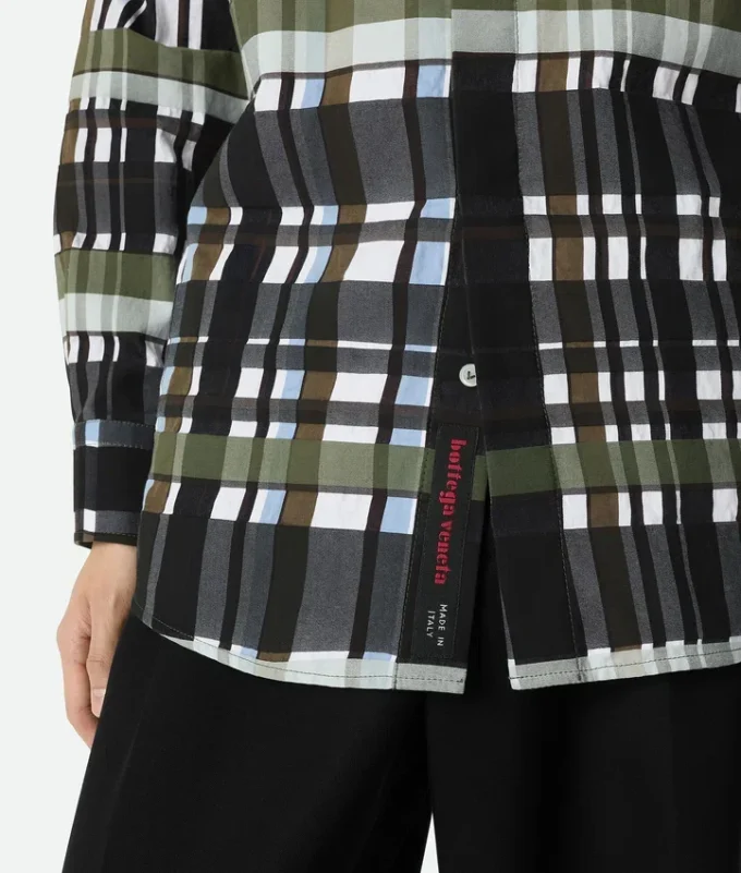 Camisa de cuadros de algodón