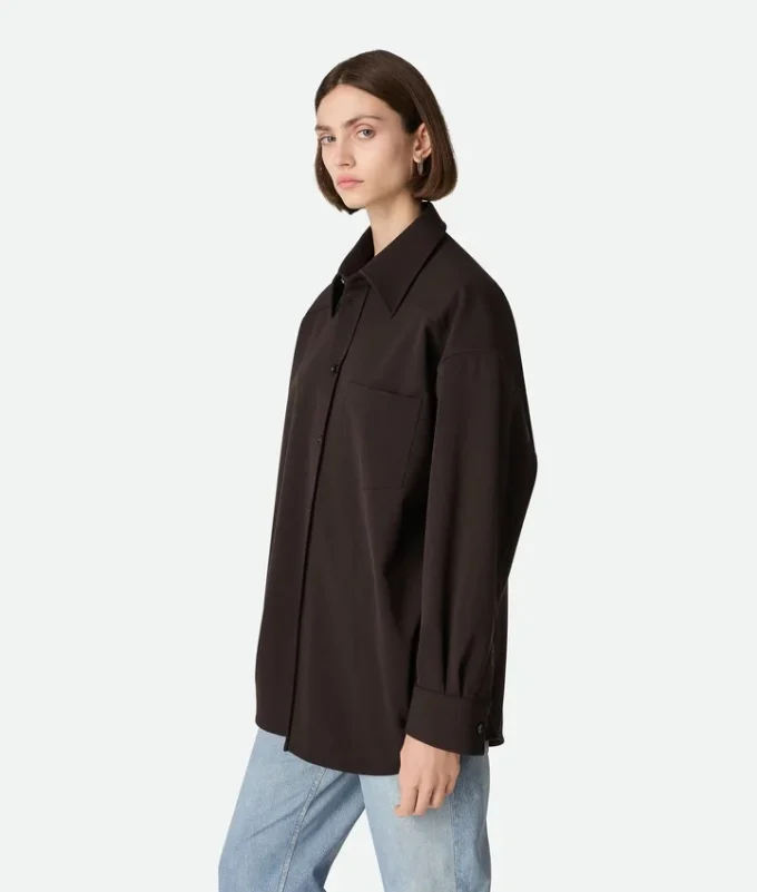 Camisa de lana elástica