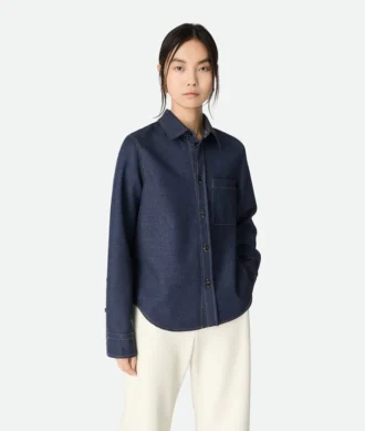 Camisa de lana jaspeada