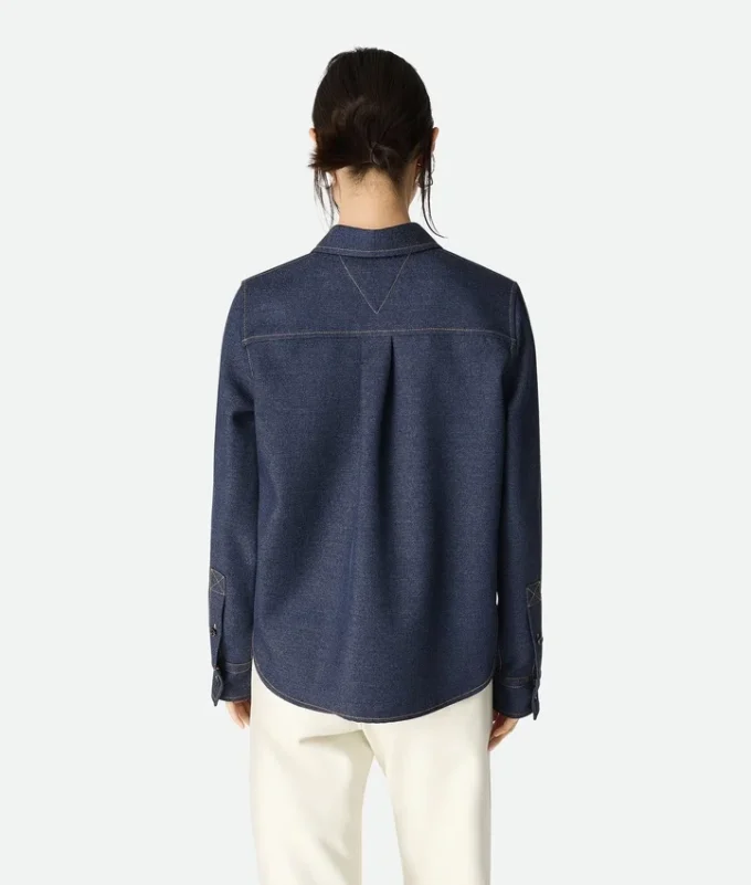 Camisa de lana jaspeada