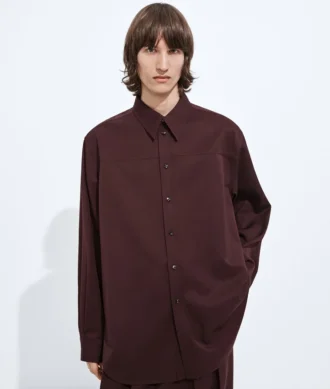 Camisa de lana ligera