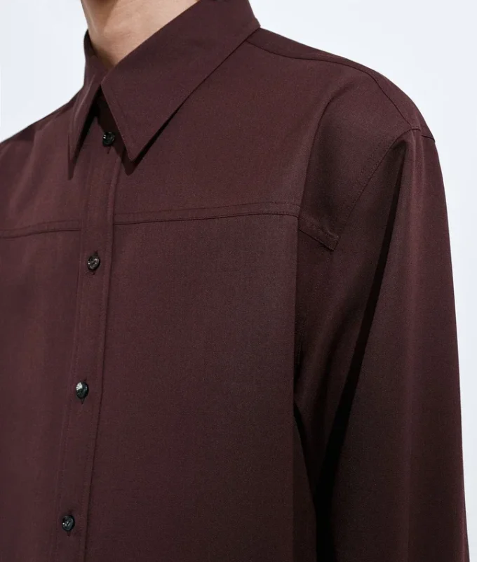 Camisa de lana ligera