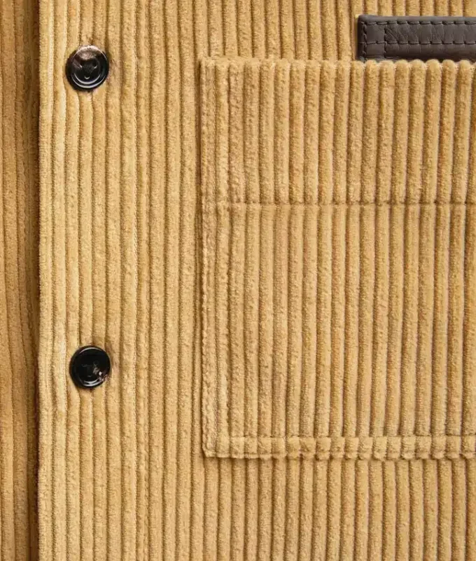 Camisa de pana de algodón