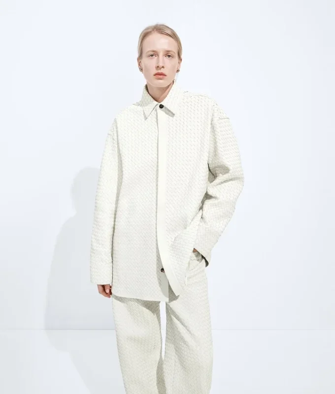 Camisa de piel Intrecciato