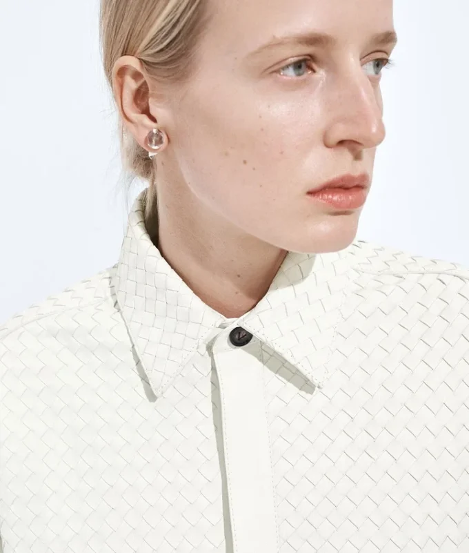 Camisa de piel Intrecciato