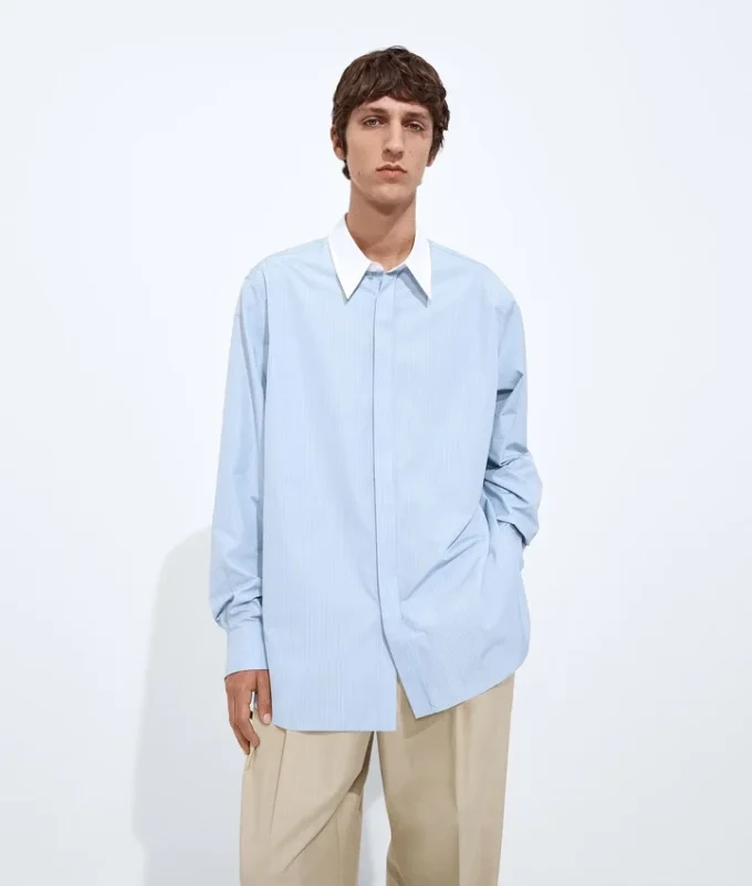 Camisa de popelín a rayas