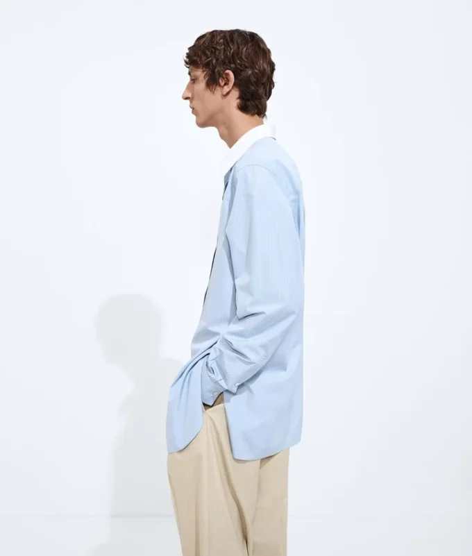 Camisa de popelín a rayas