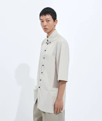 Camisa de popelín de algodón