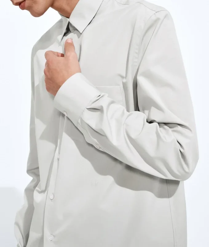 Camisa de popelín de algodón