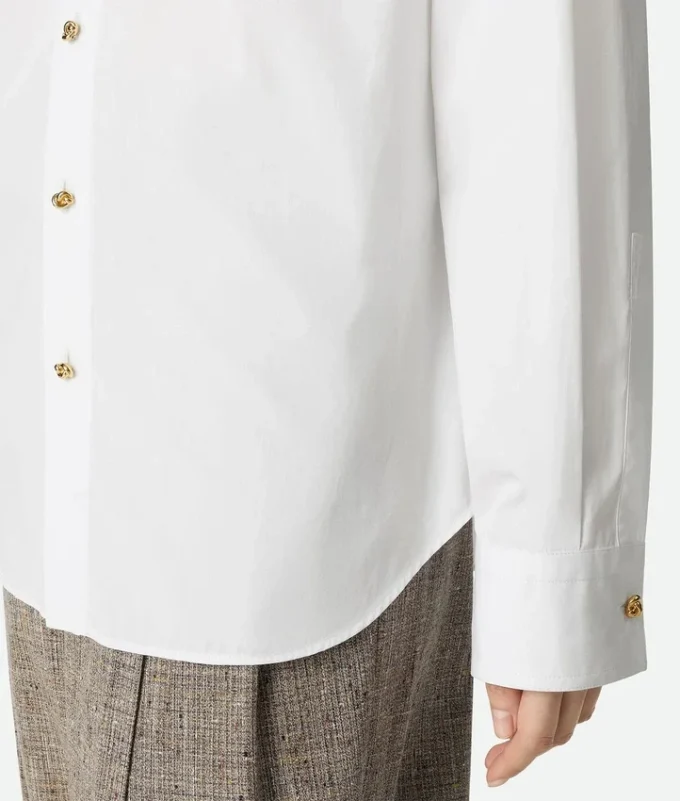 Camisa de popelín de algodón