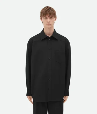 Camisa de sarga de lana